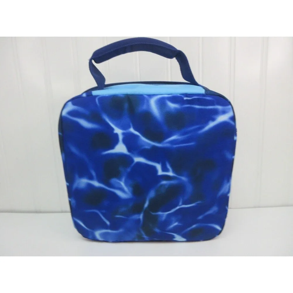Arctic Zone Lunch Box Combo Thermal Insulation Dark Waters Blue School Lunch Bag